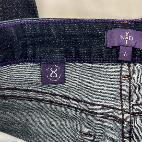 NYDJ Women’s 6 Lift Tuck Technology Straight Dark Wash Jean NEW - Picture 7 of 10